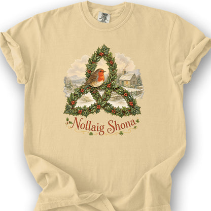 Nollaig Shona Robin T-Shirt