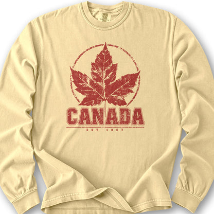 Canada Est. 1867 Long Sleeve Shirt - Butter