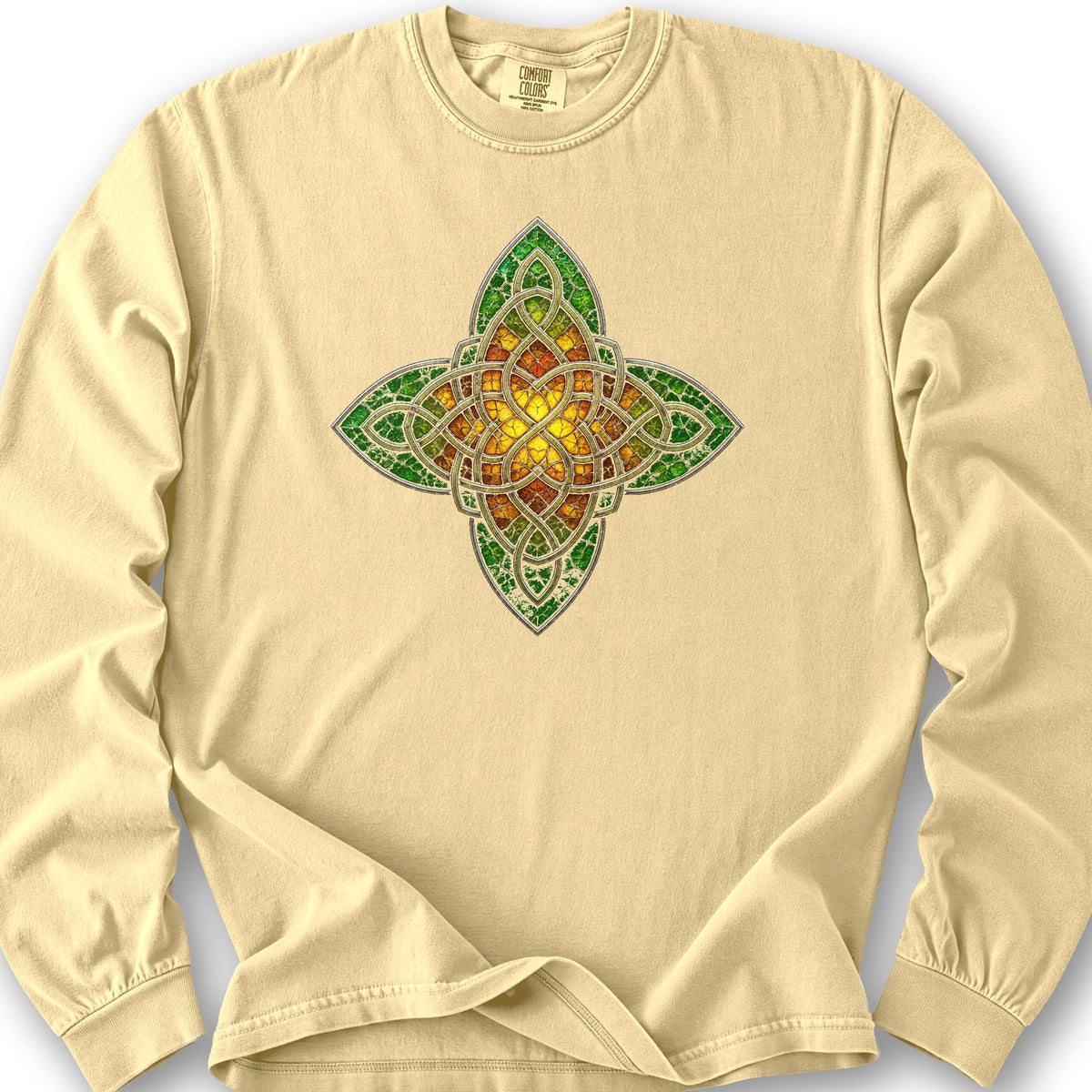 Celtic Glass Star Long Sleeve Shirt - Butter