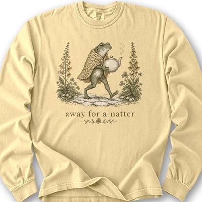 Natter Frog Long Sleeve Shirt - Butter