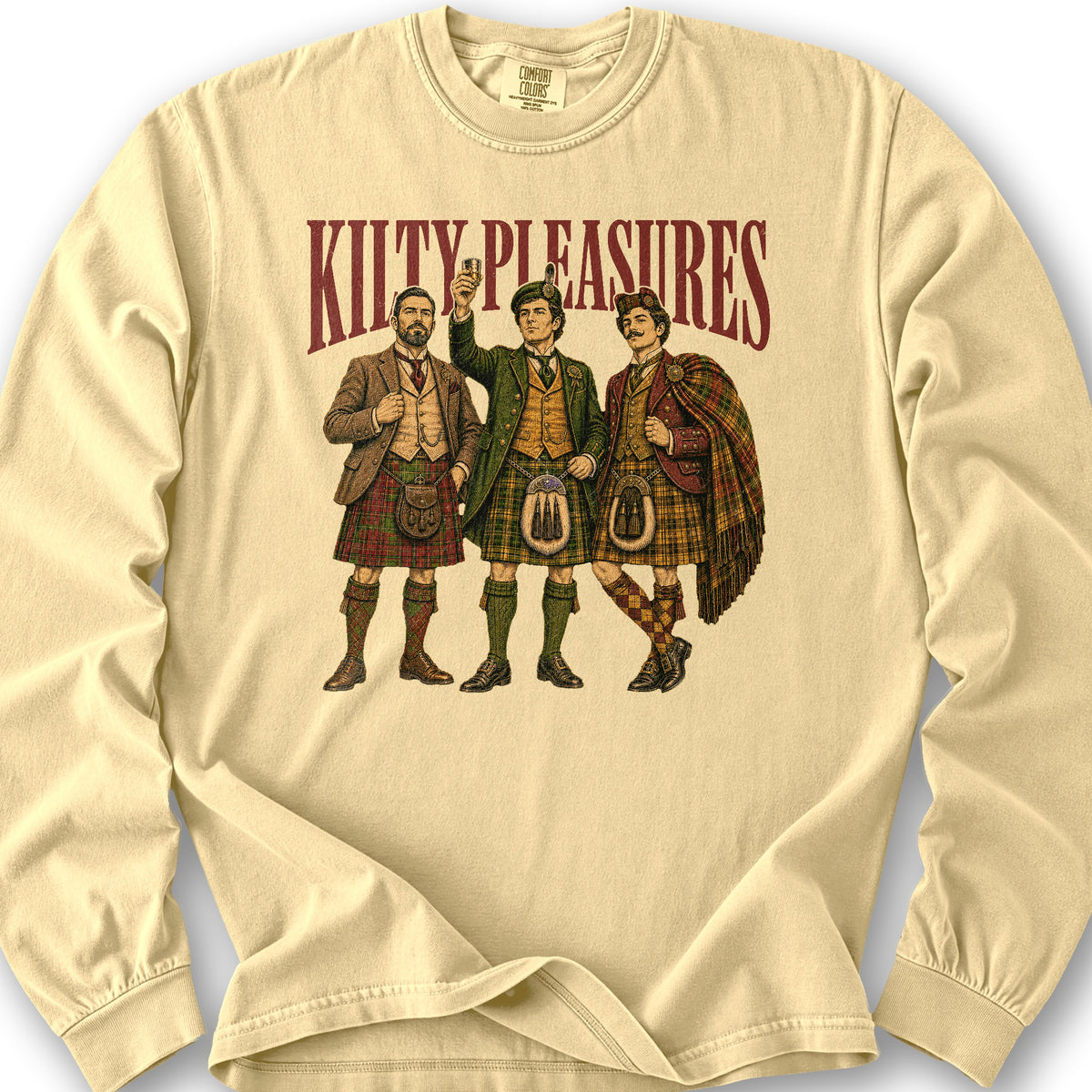Kilty Pleasures Long Sleeve Shirt - Butter