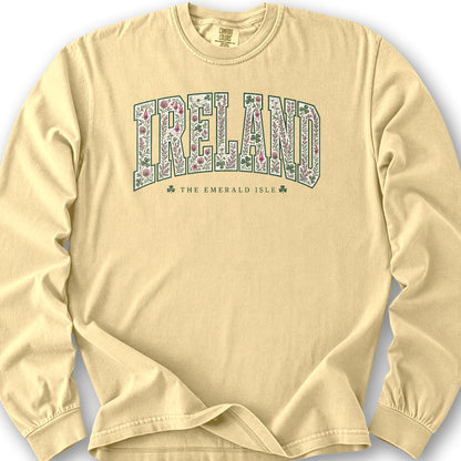 Ireland Varsity Floral Long Sleeve Shirt