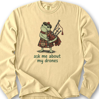 Bagpipe Frog Long Sleeve Shirt