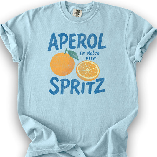 Aprel Spritz La Dolca Vita T-Shirt - Chambray