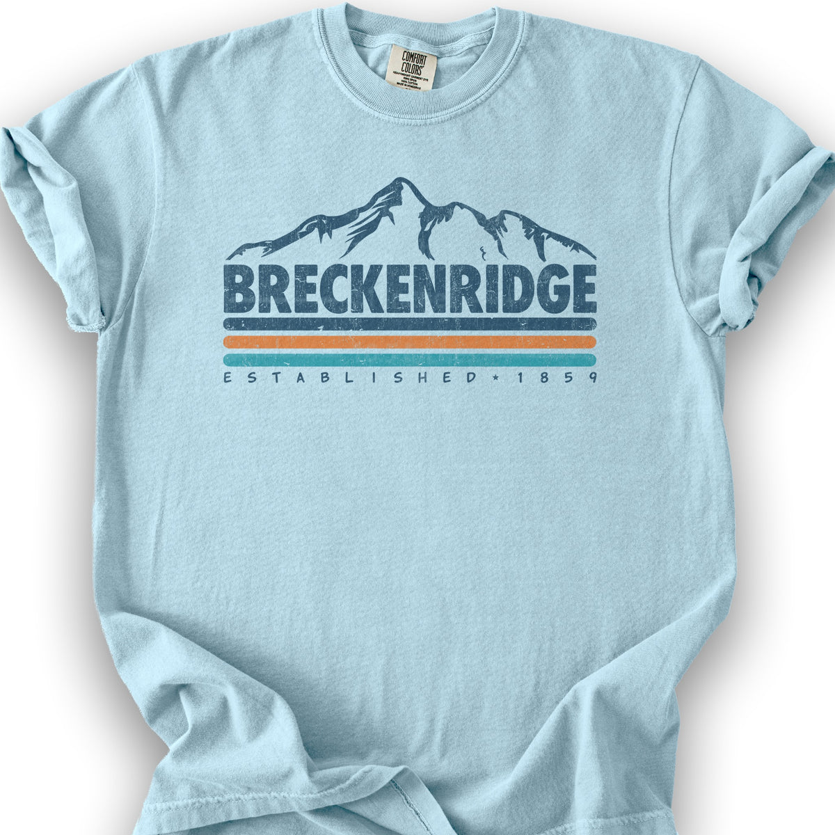 Breckenridge Retro Stripe T-Shirt - Chambray