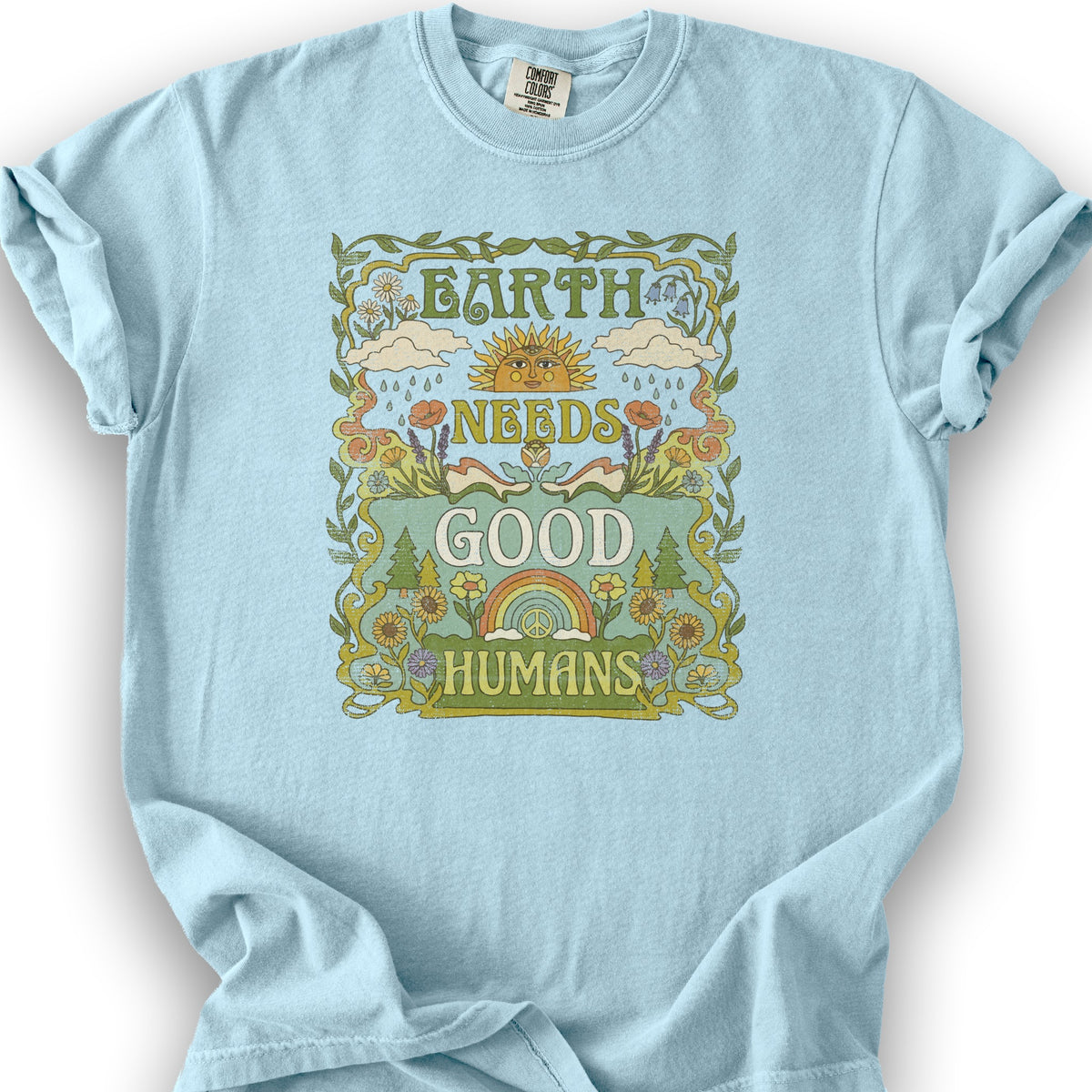 Good Humans T-Shirt - Chambray