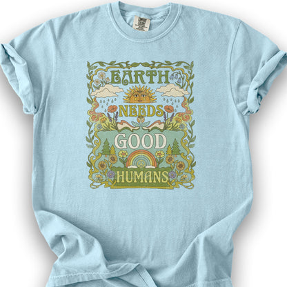 Good Humans T-Shirt - Chambray
