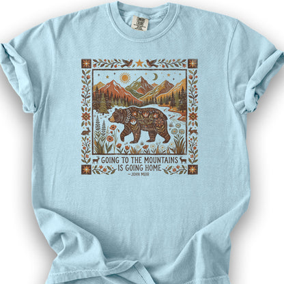 Going Home John Muir T-Shirt - Chambray