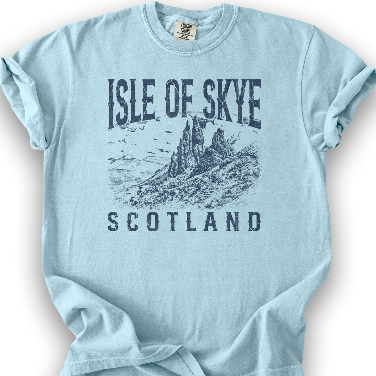 Isle of Skye Sketch T-Shirt - Chambray
