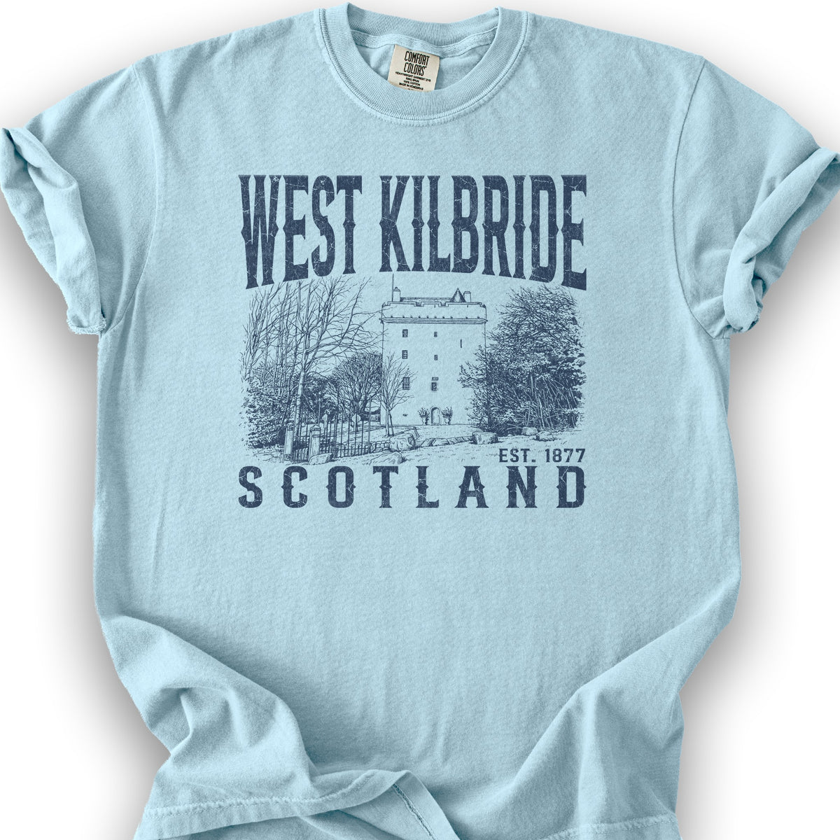West Kilbride Sketch T-Shirt - Chambray