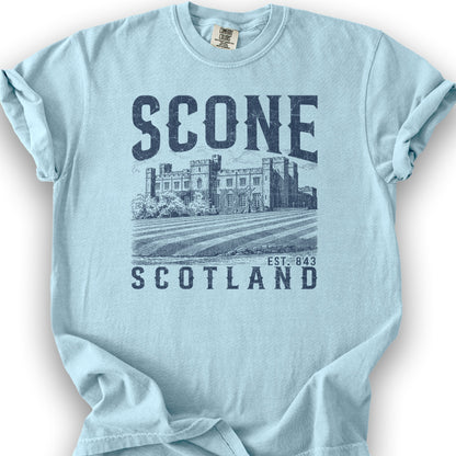 Scone Scotland Sketch T-Shirt - Chambray