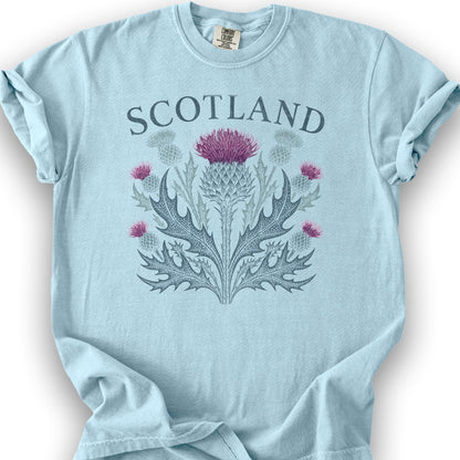 Scotland Thistle Echo T-Shirt - Chambray