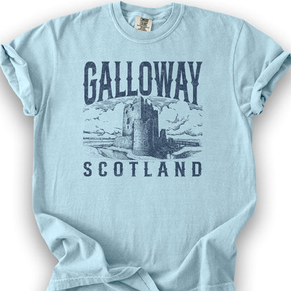 Galloway Scotland Sketch T-Shirt - Chambray