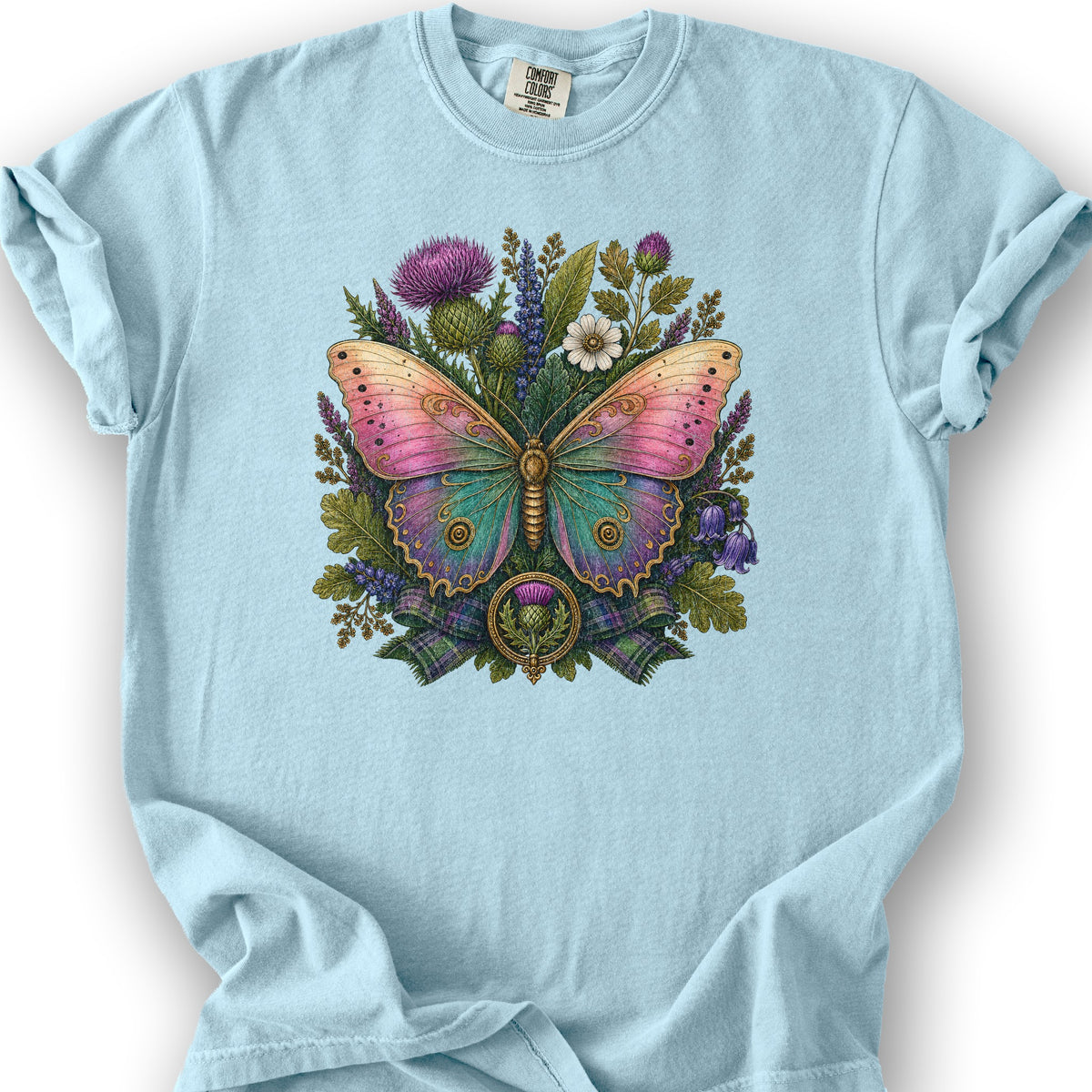Scottish Bloom T-Shirt - Chambray