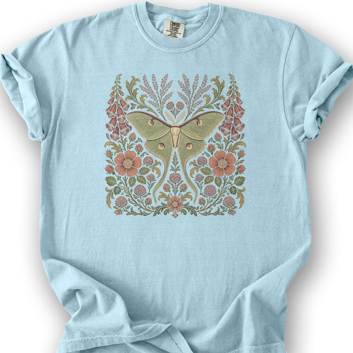 Luna Florals T-Shirt - Chambray