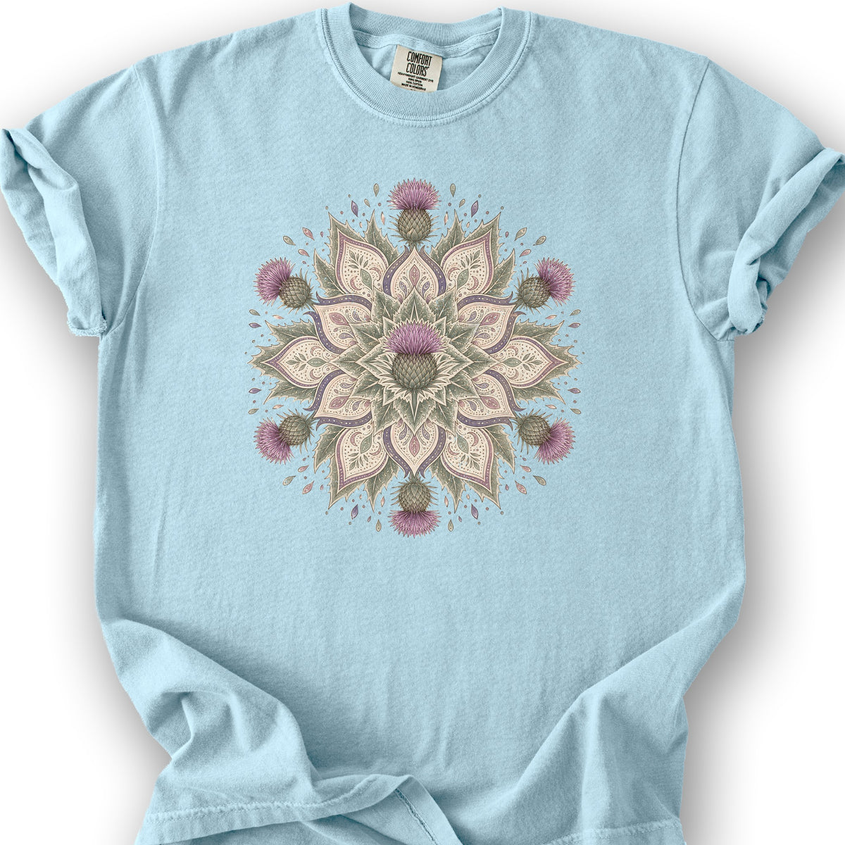 Thistle Mandala T-Shirt - Chambray