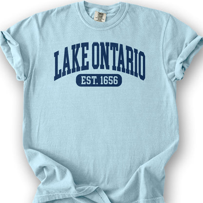 Lake Ontario Varsity T-Shirt - Chambray
