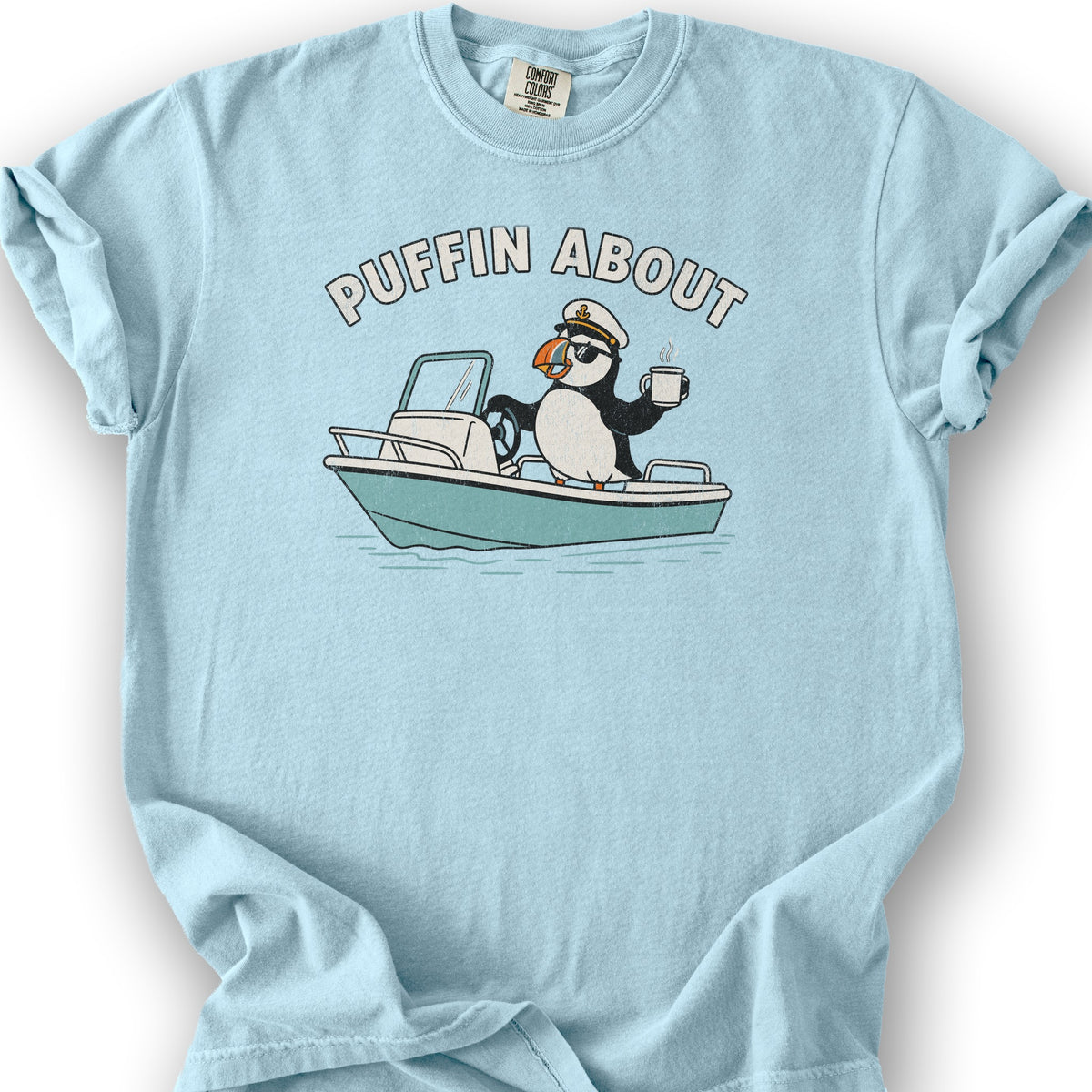Puffin About Boat T-Shirt - Chambray