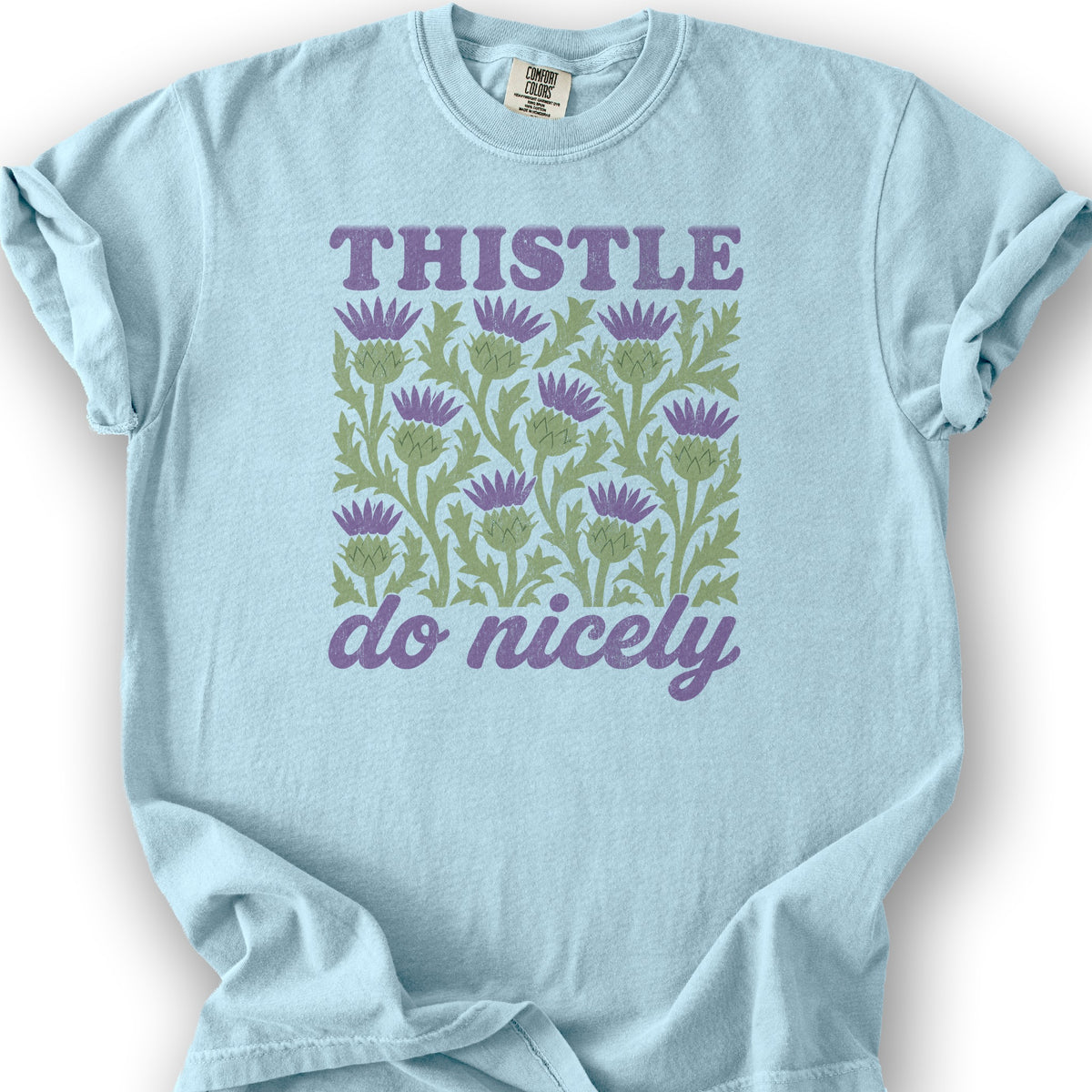 Thistle Do Nicely T-Shirt - Chambray
