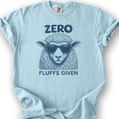 Zero Fluffs Given T-Shirt - Chambray