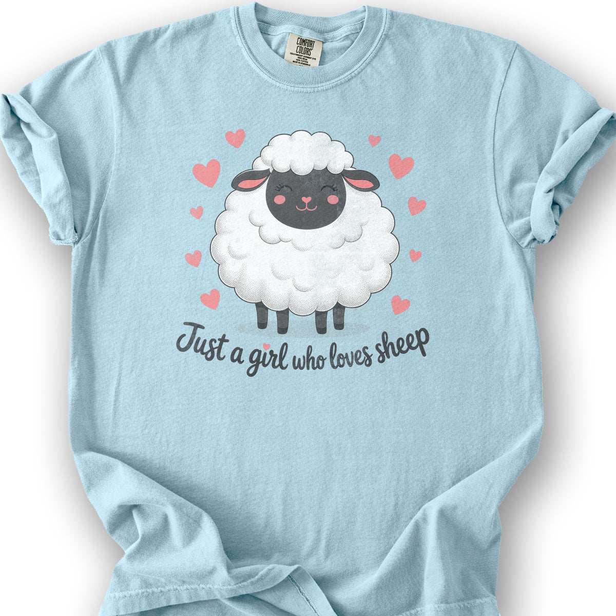 Just A Girl Sheep T-Shirt