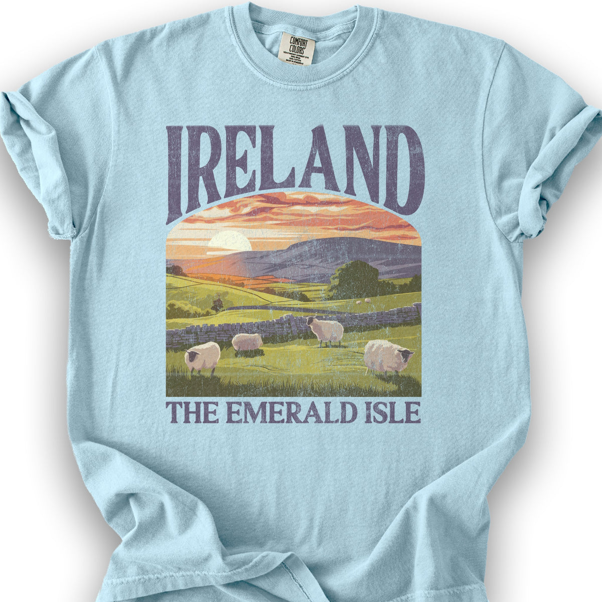 Ireland The Emerald Isle "Big and Bold" T-Shirt - Chambray