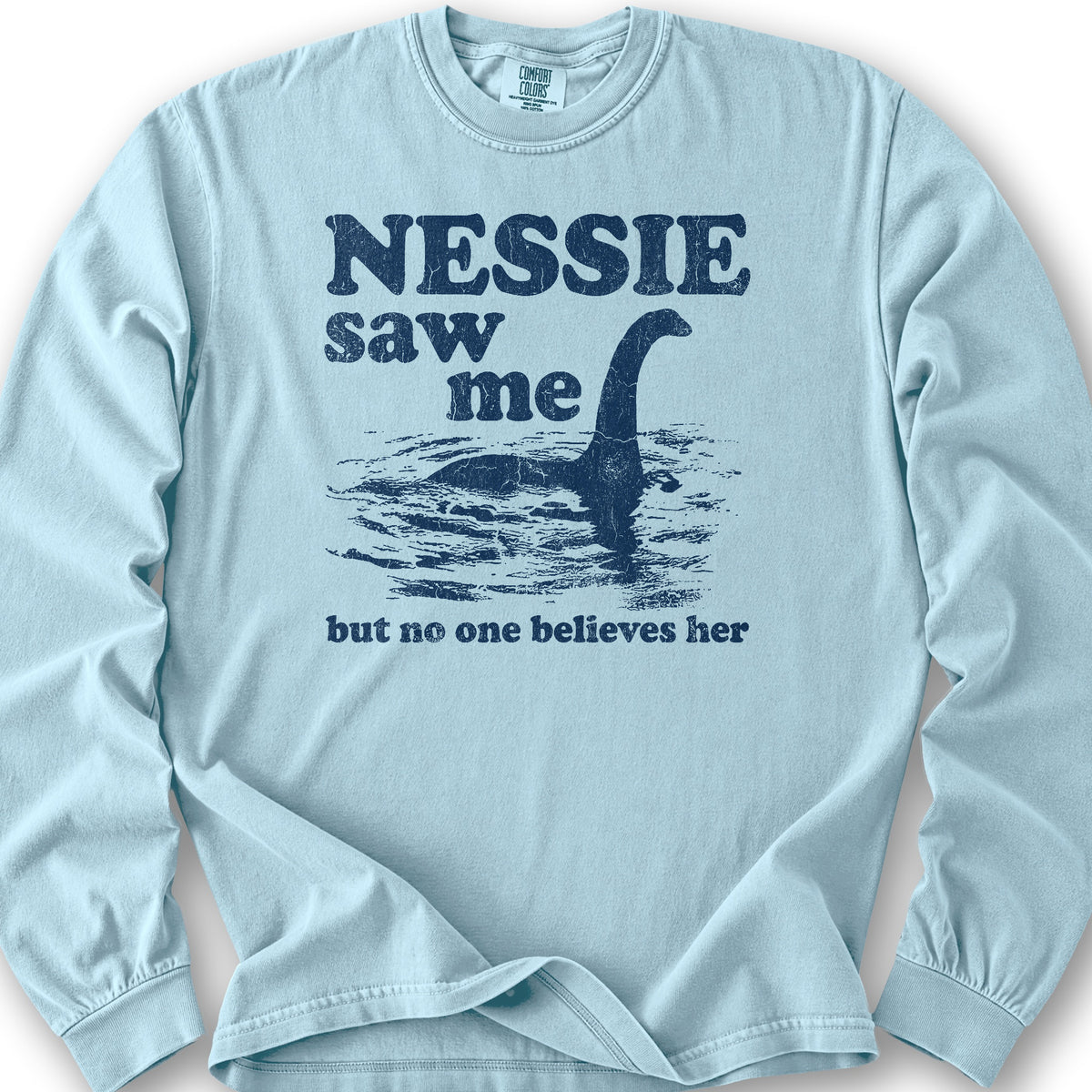 Nessie Saw Me Long Sleeve Shirt - Chambray