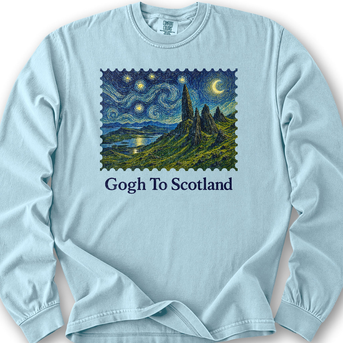 Gogh To Scotland Long Sleeve Shirt - Chambray