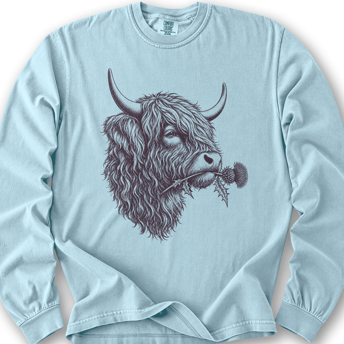 Coo With Thistle Long Sleeve Shirt - Chambray