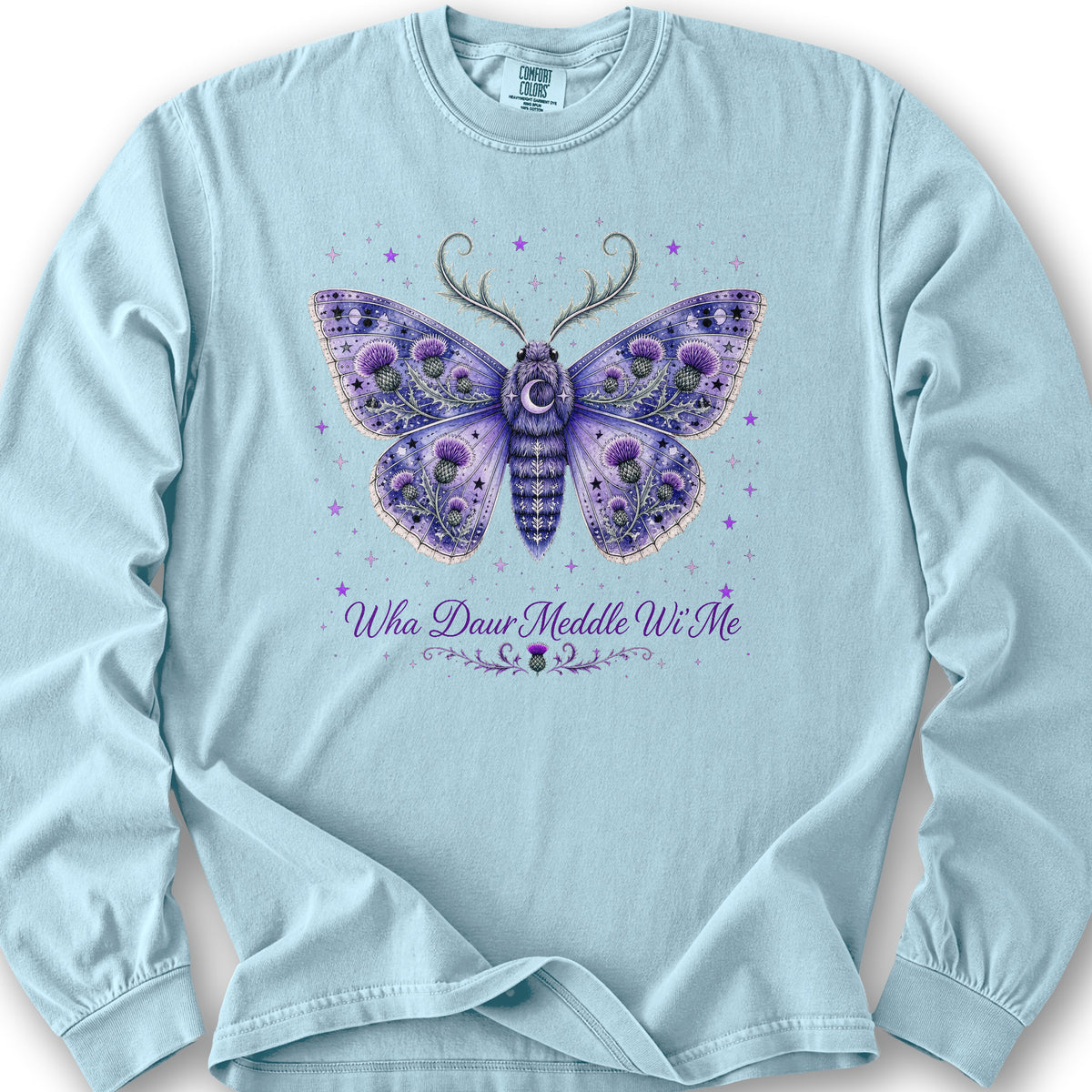 Wha Daur Meddle Wi' Me Long Sleeve Shirt - Chambray