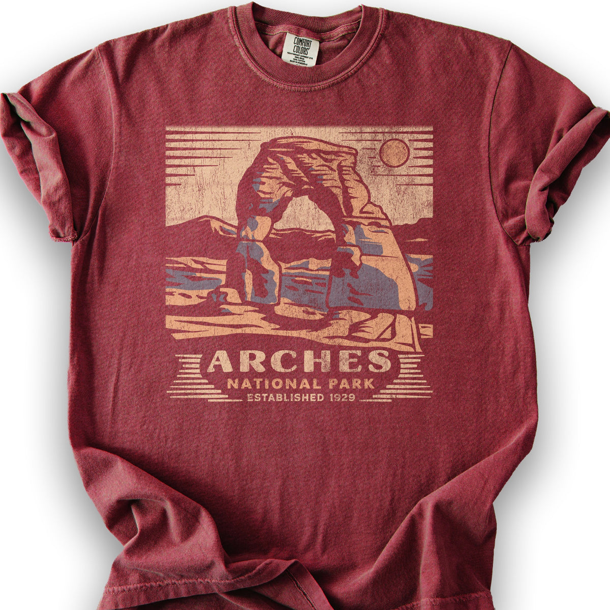 Arches Cut-Out T-Shirt - Chili
