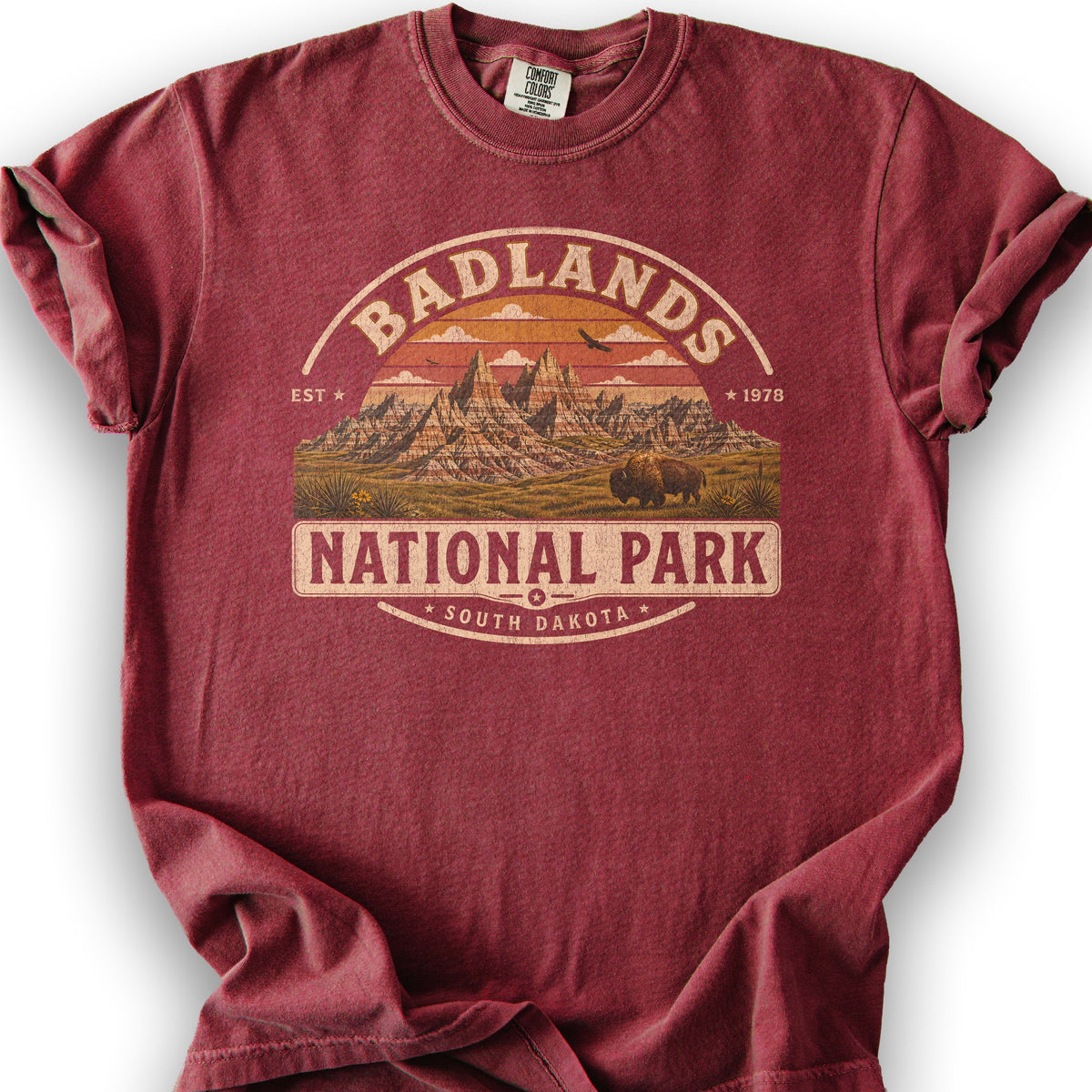 Badlands Medallion T-Shirt - Chili