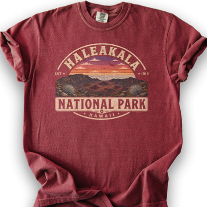 Haleakala Medallion T-Shirt - Chili