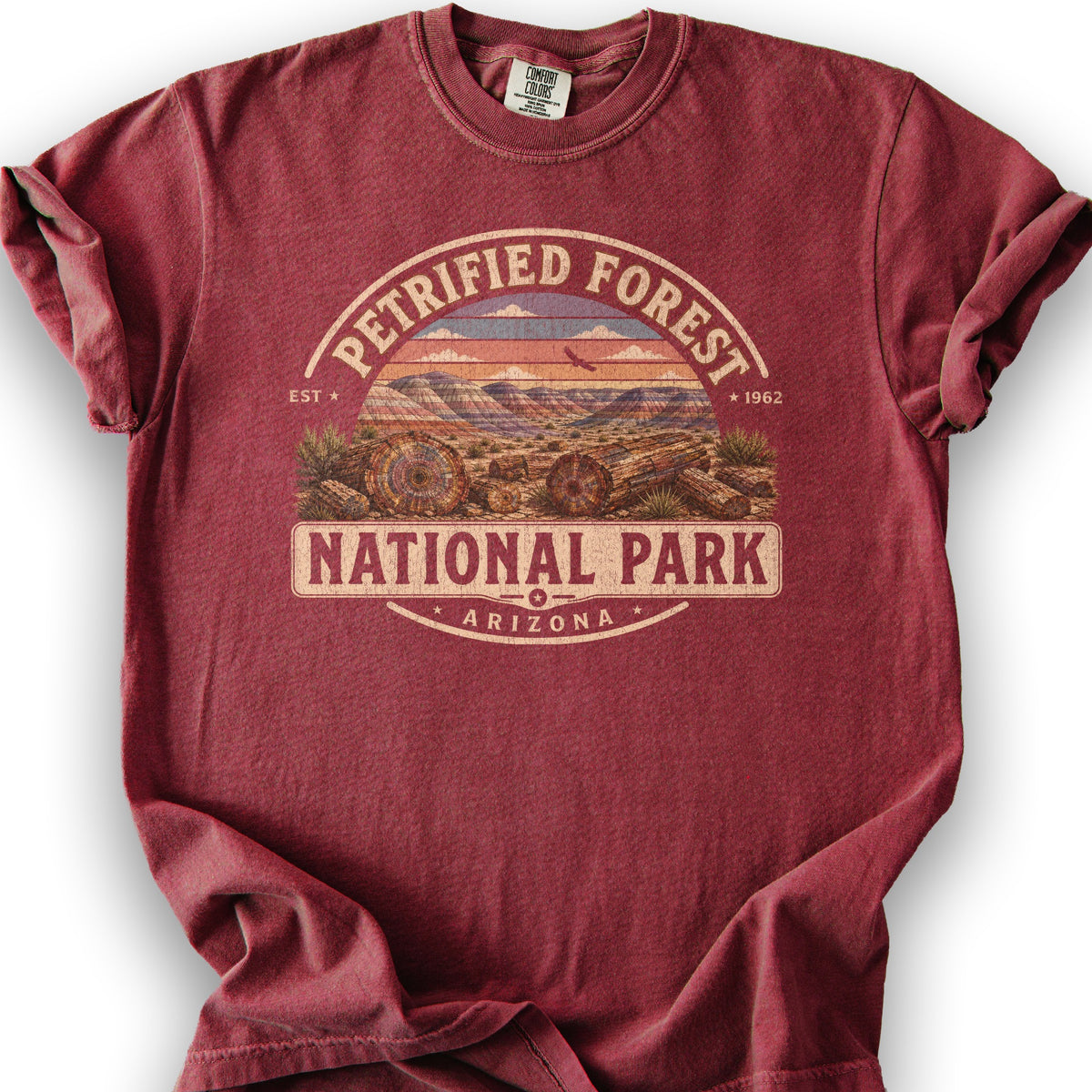 Petrified Forest Medallion T-Shirt - Chili