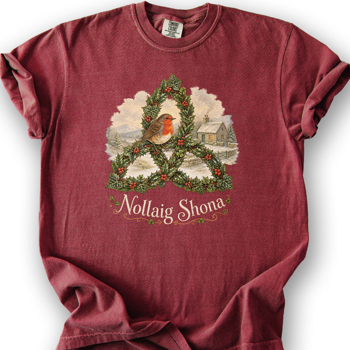 Nollaig Shona Robin T-Shirt