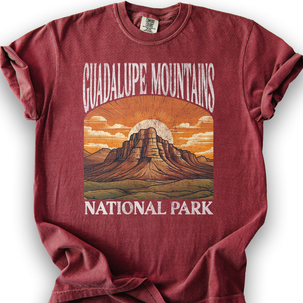 Guadalupe Mountains National Park "Big and Bold" T-Shirt - Chili