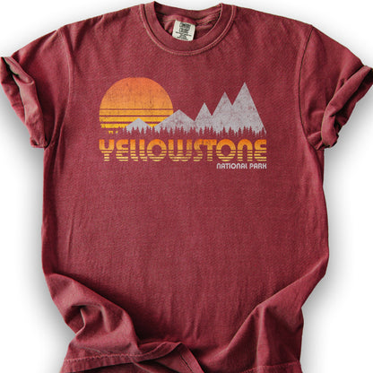 Yellowstone 80's Retro T-Shirt - Chili