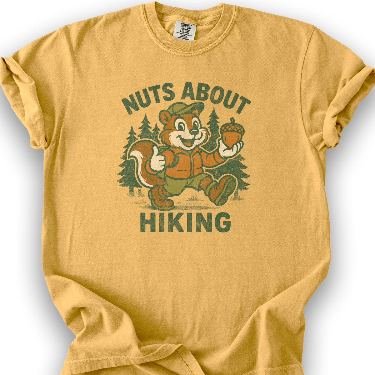 Nuts About Hiking T-Shirt - Citrus