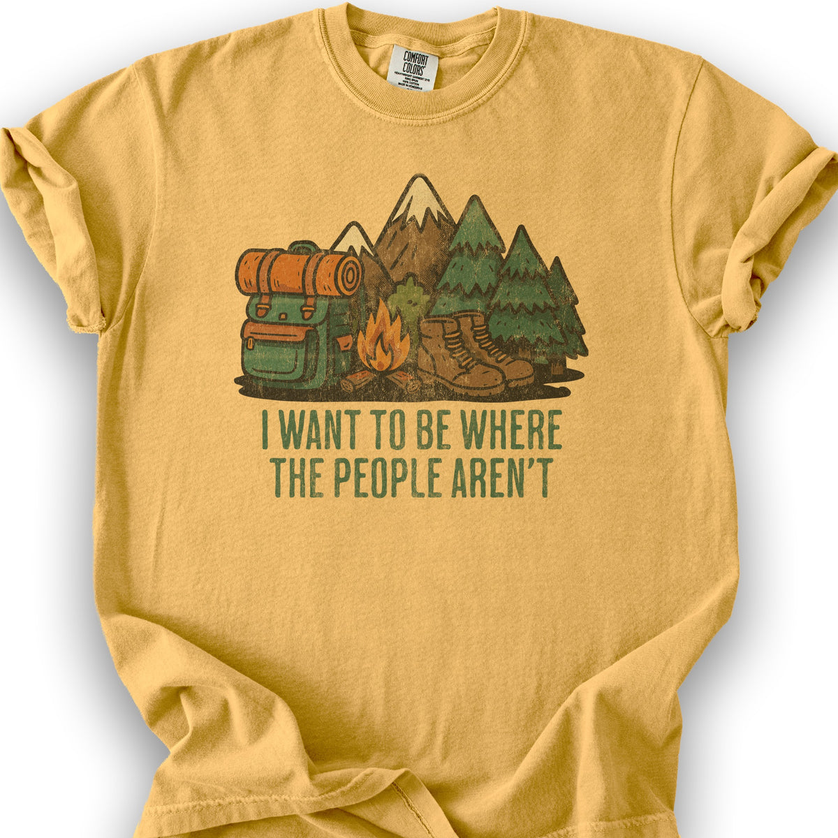 Where The People Aren't T-Shirt - Citrus