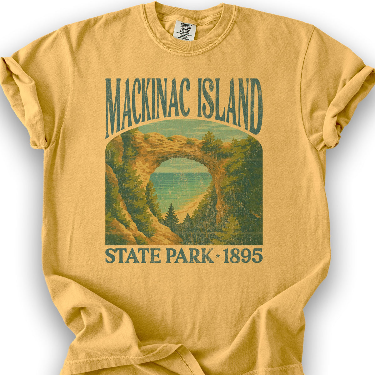 Mackinac Island State Park "Big and Bold" T-Shirt - Citrus