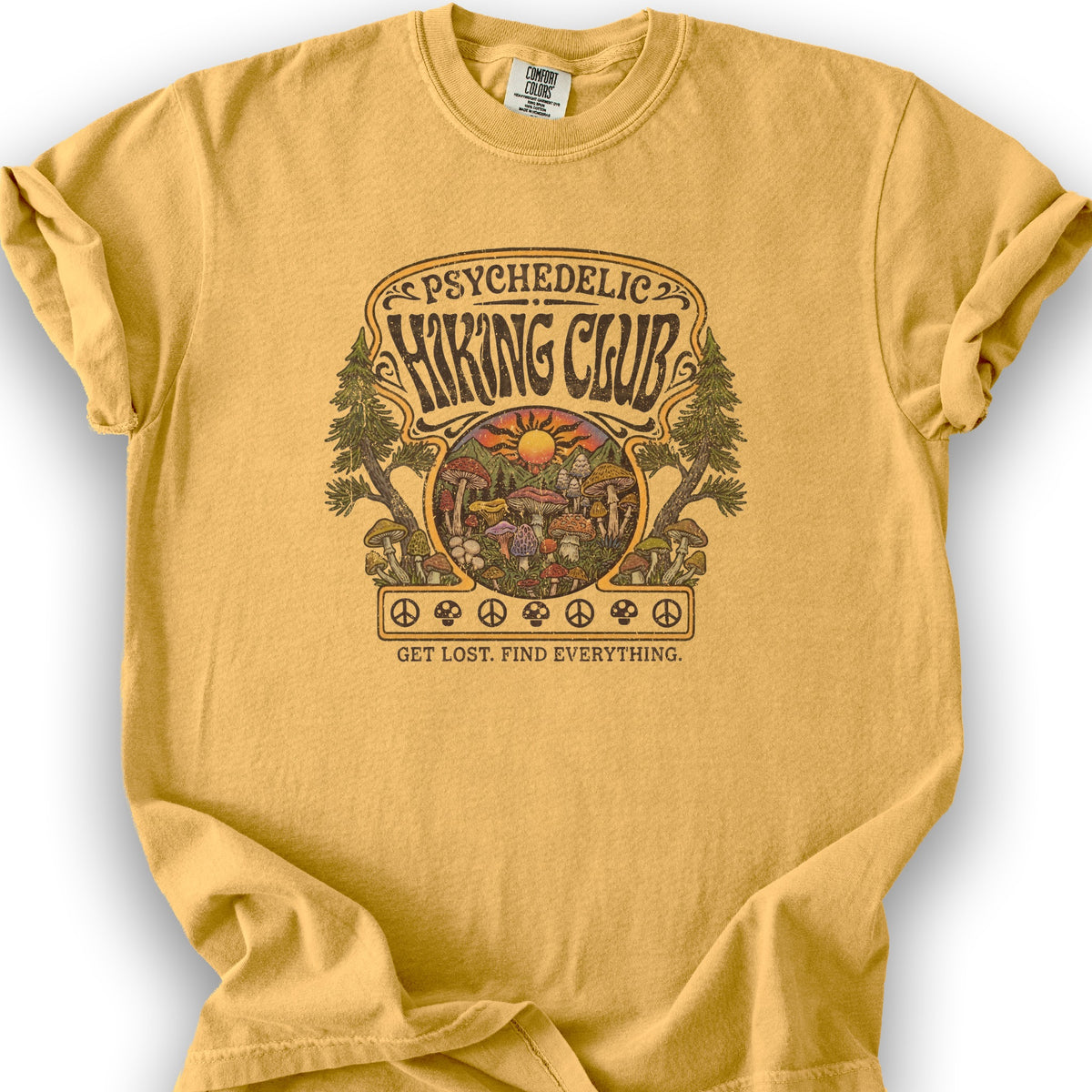 Pyschedelic Hiking Club V2 T-Shirt - Citrus