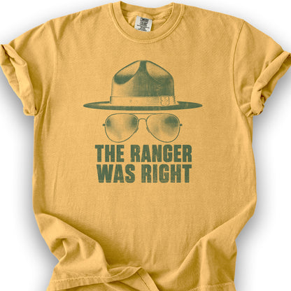 Ranger Was Right Halftone T-Shirt - Citrus