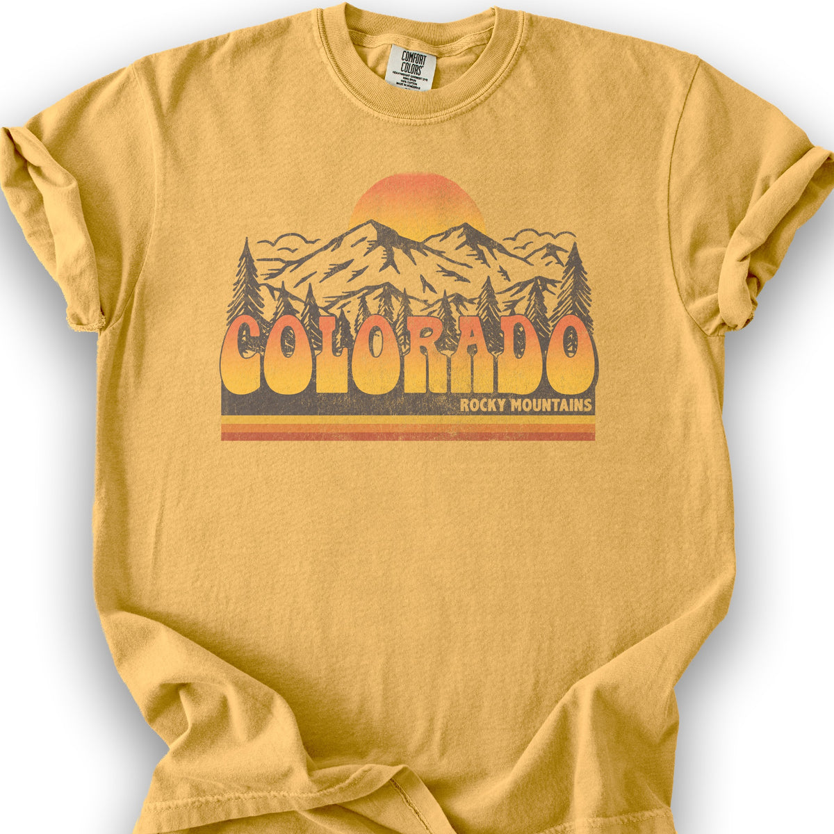 Colorado Rocky Mountains Groovy Vibes 1717 - Citrus
