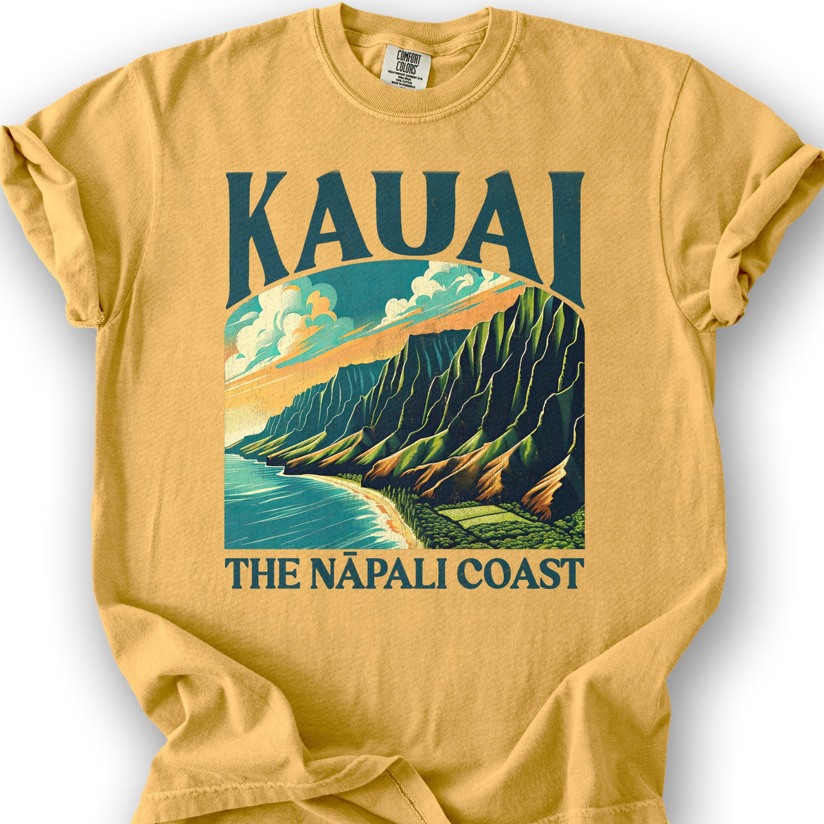 Kauai Nā Pali Coast "Big and Bold" T-Shirt - Citrus
