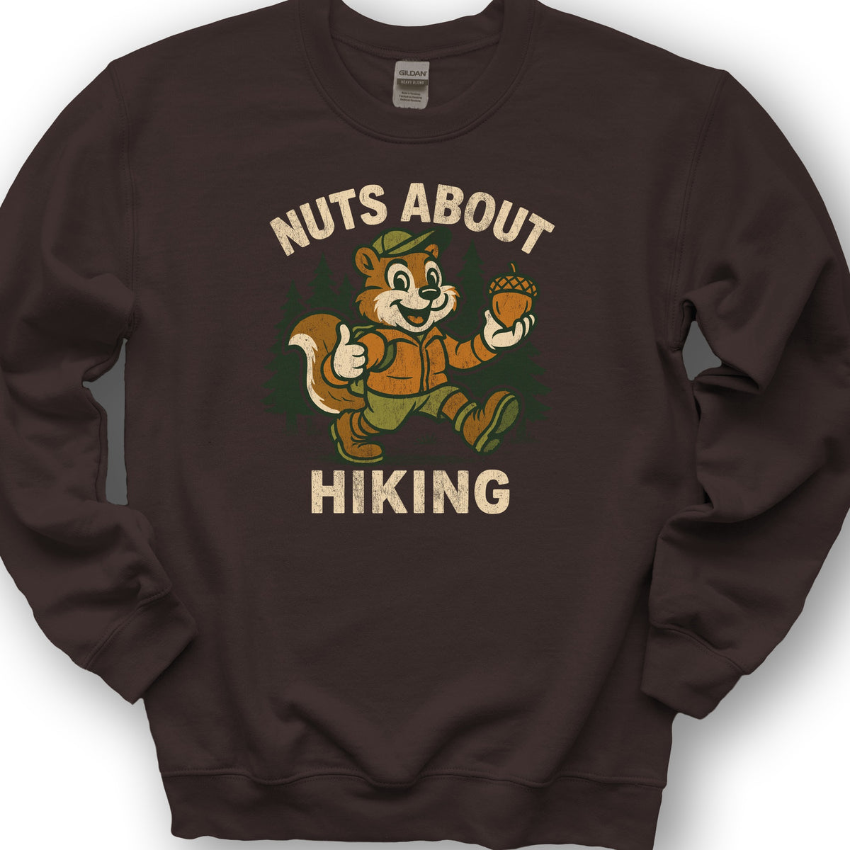 Nuts About Hiking Sweatshirt - Dark Chocolate