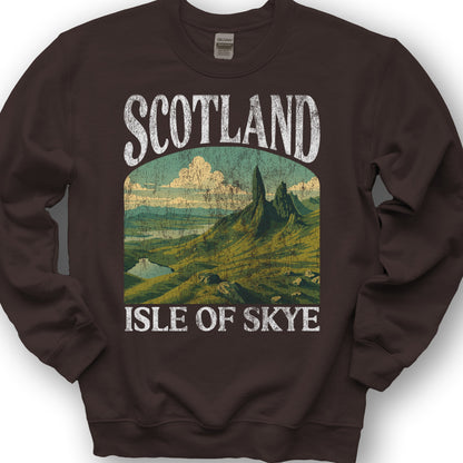 Scotland Isle of Skye "Big & Bold" Sweatshirt - Dark Chocolate