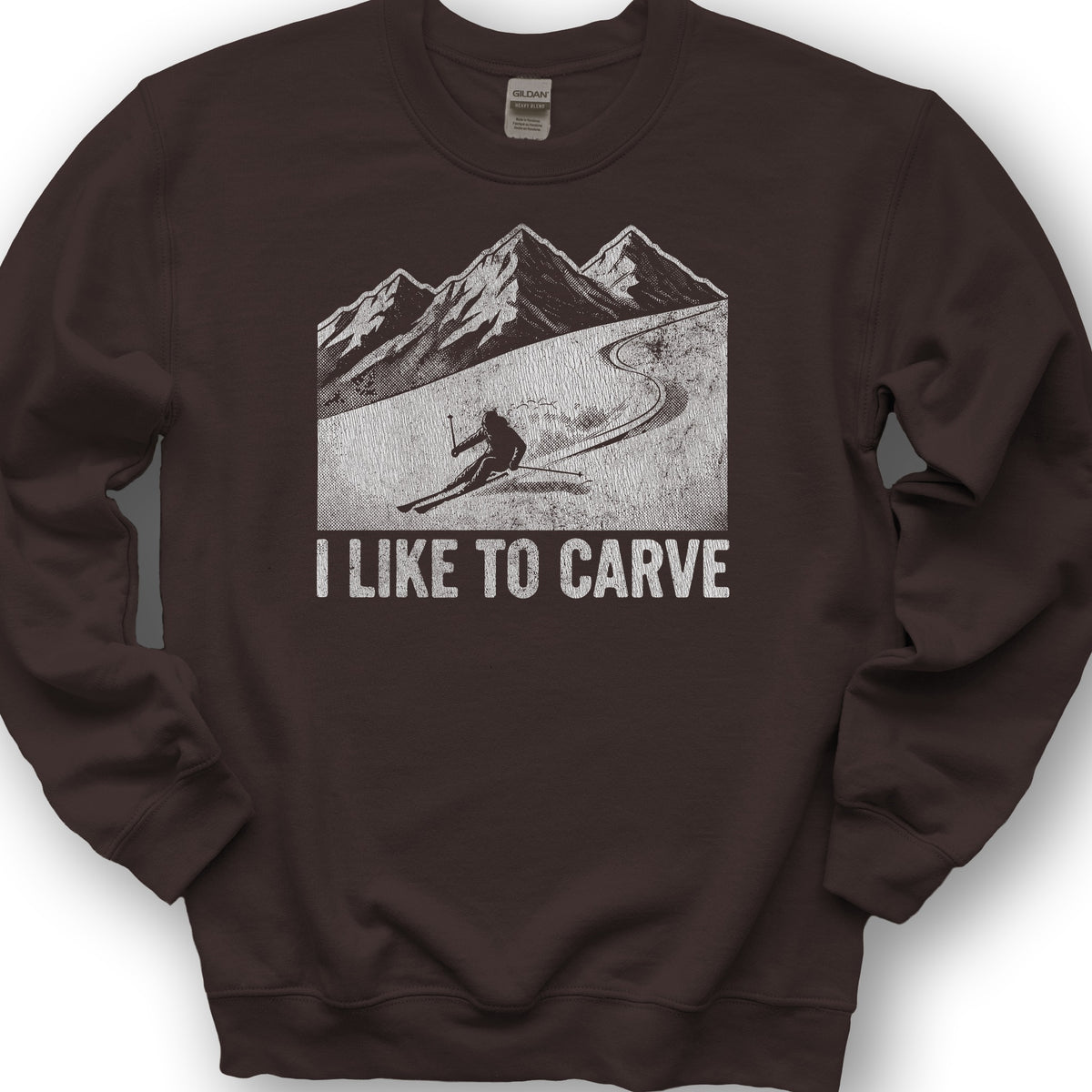 I Like To Carve Sweatshirt - Dark Chocolate