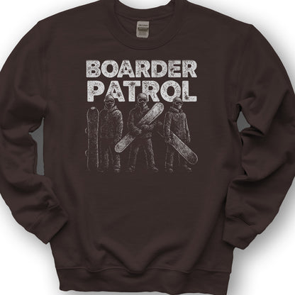 Boarder Patrol Sweatshirt - Dark Chocolate