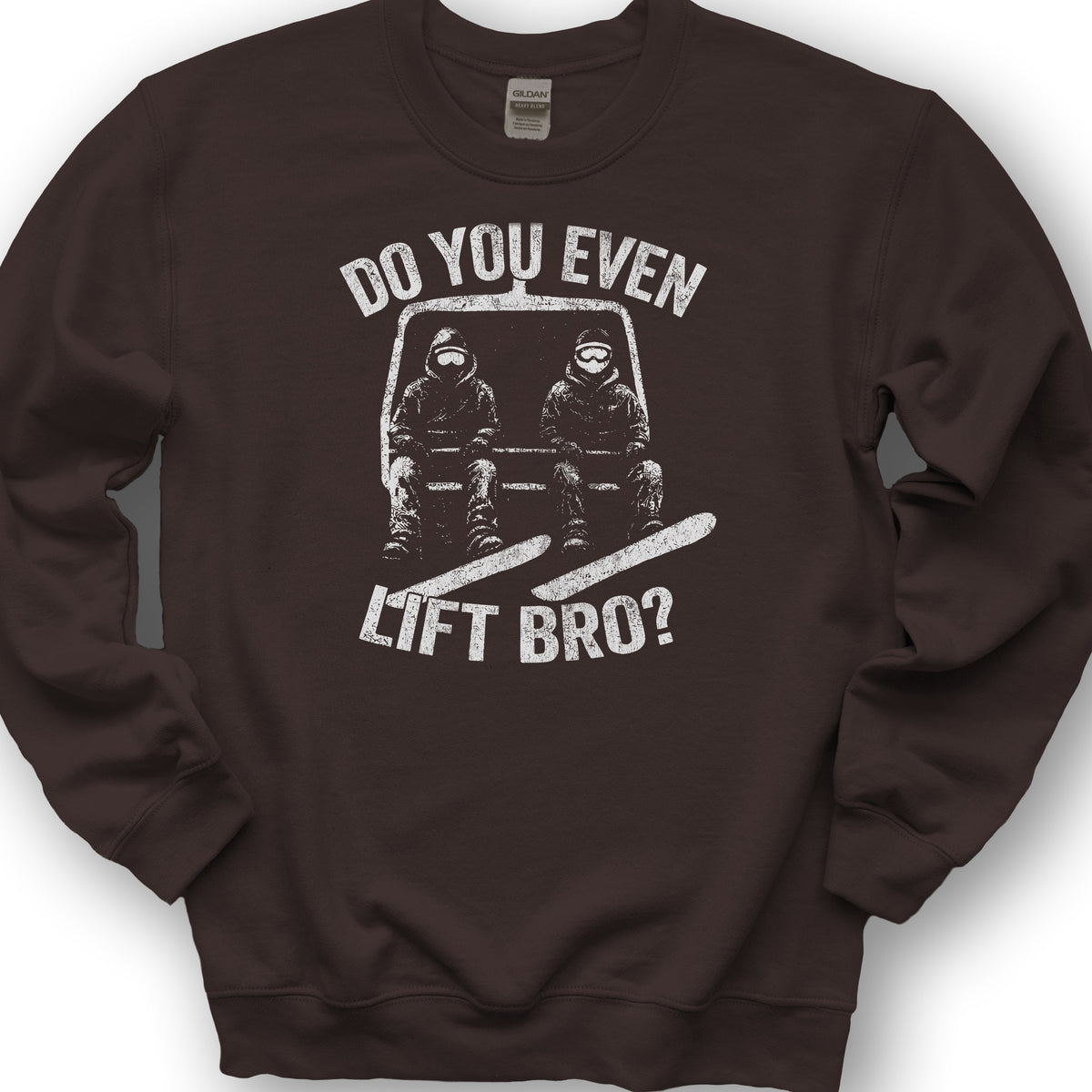 Lift Snowboard Sweatshirt - Dark Chocolate