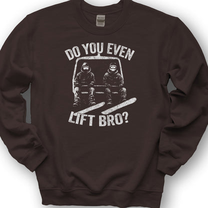 Lift Snowboard Sweatshirt - Dark Chocolate